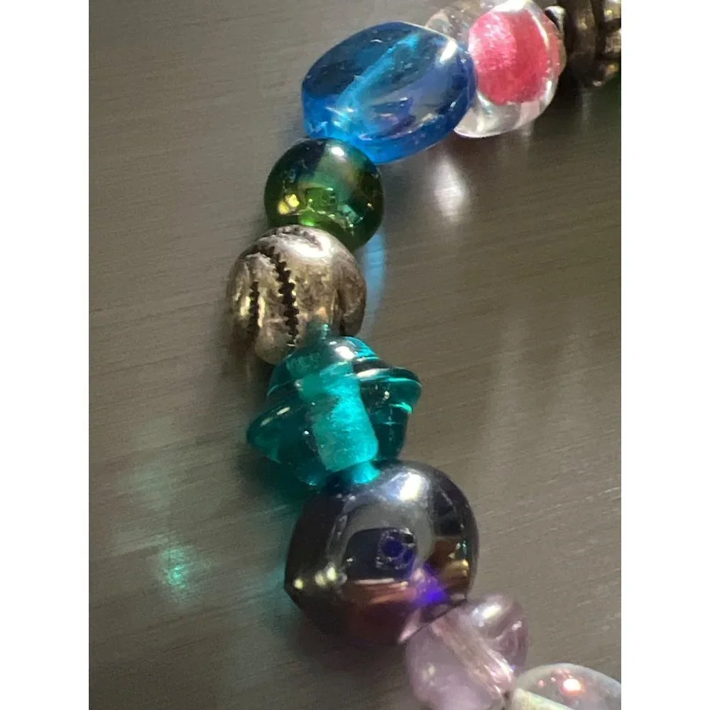 Artisan Glass Bead Toggle Bracelet — 7”